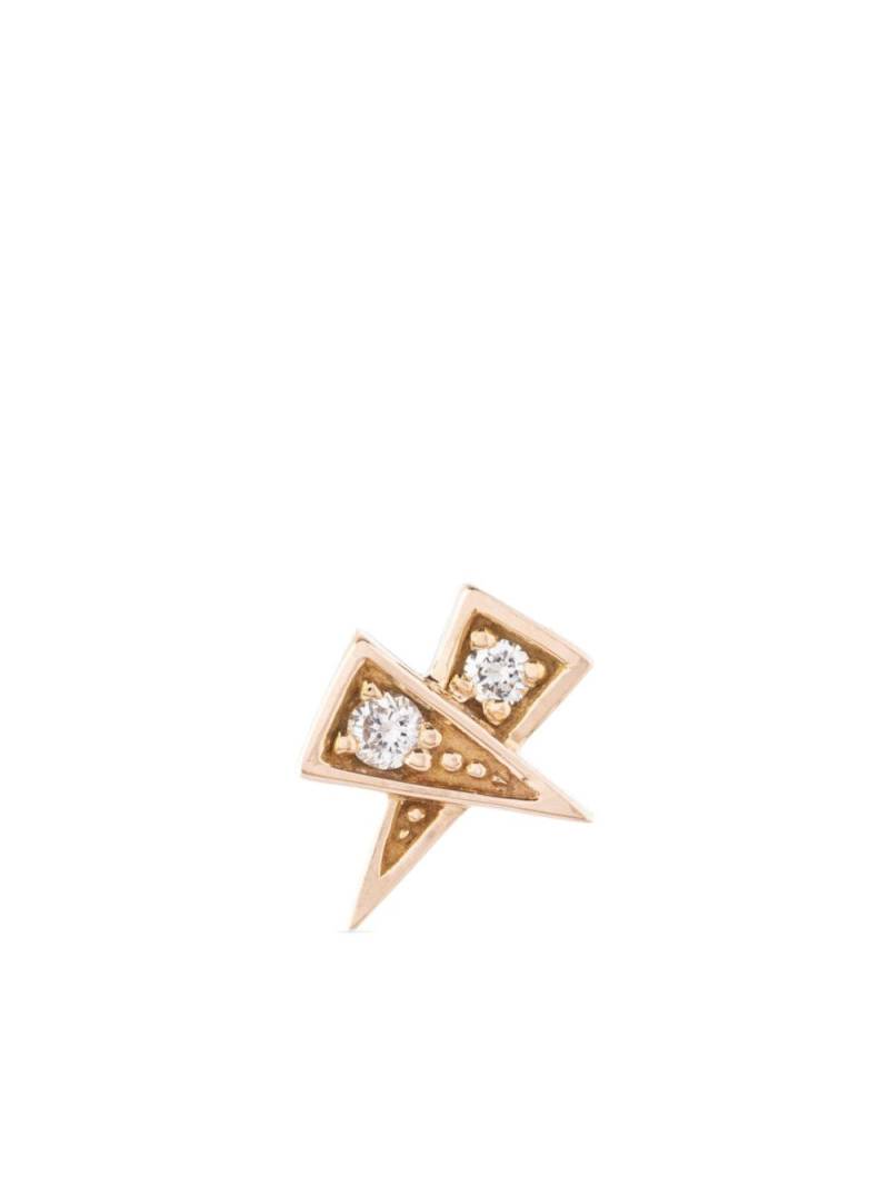 STATEMENT PARIS 18kt rose gold Rockaway diamond piercing - Pink von STATEMENT PARIS