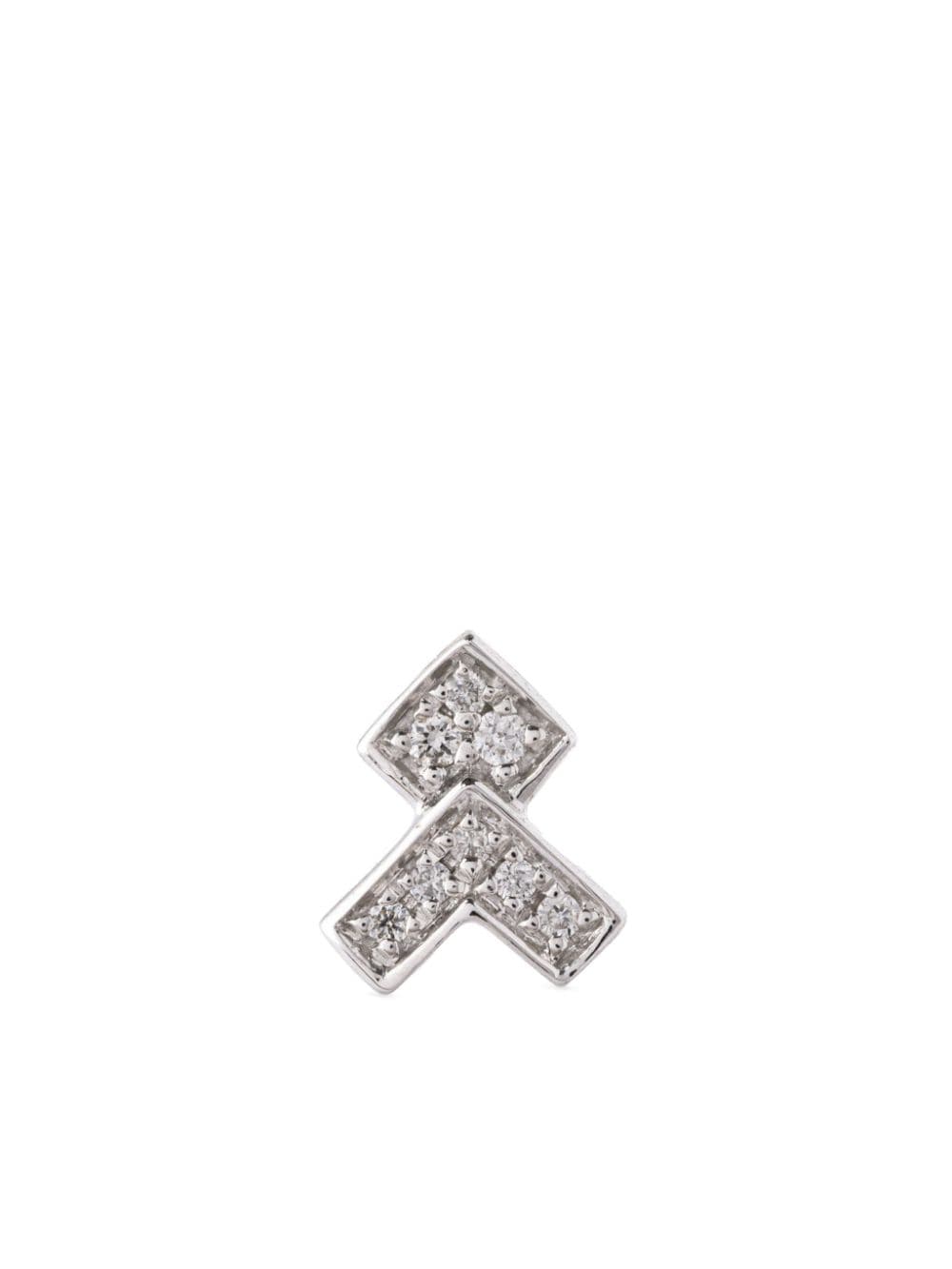 STATEMENT PARIS 18kt white gold Rockaway diamond piercing von STATEMENT PARIS