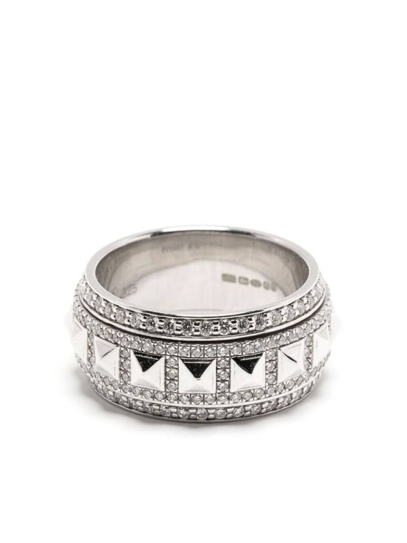 STATEMENT PARIS Rockaway Spinner diamond ring - Silver von STATEMENT PARIS