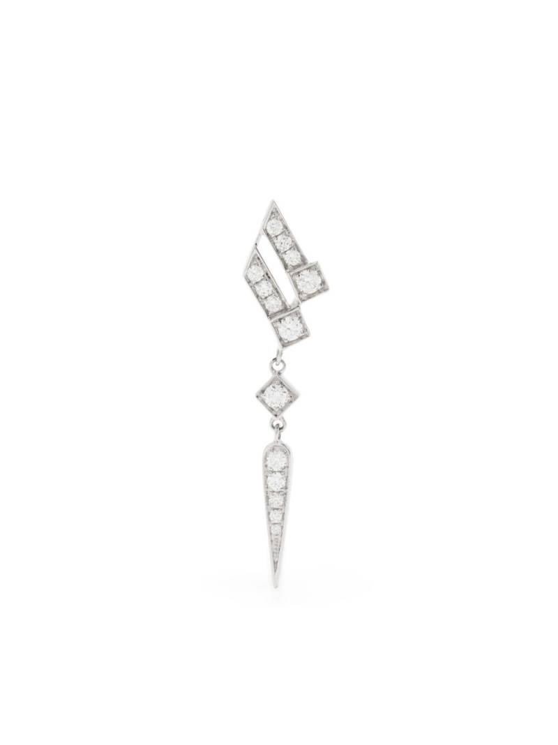 STATEMENT PARIS Stairway Wings diamond earring - Silver von STATEMENT PARIS