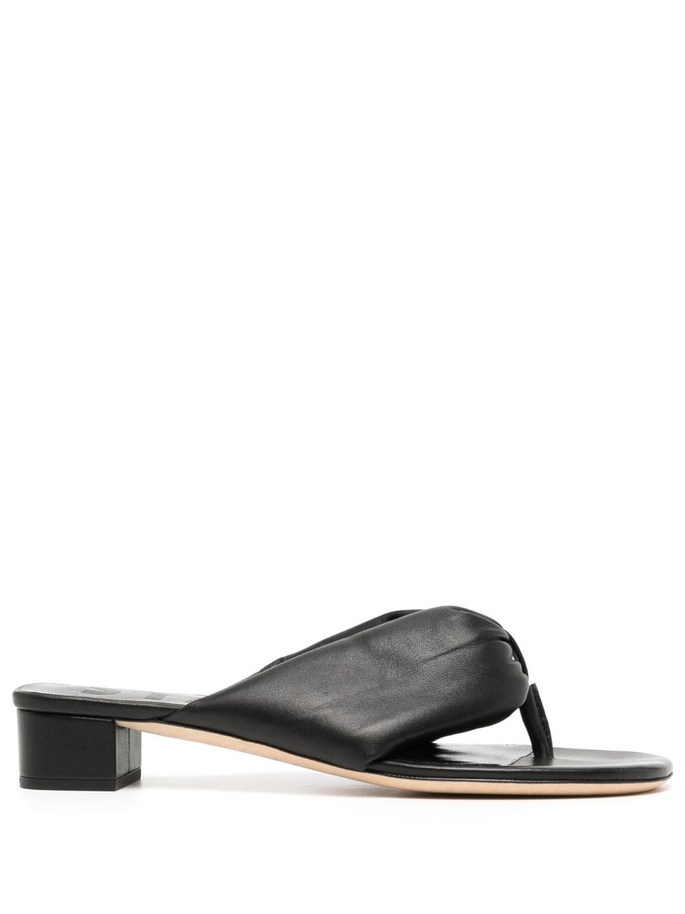 STAUD Dahlia 25mm leather sandals - Black von STAUD