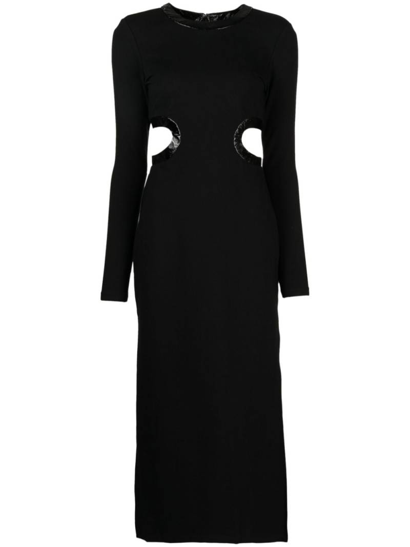 STAUD Dolce cut-out midi dress - Black von STAUD