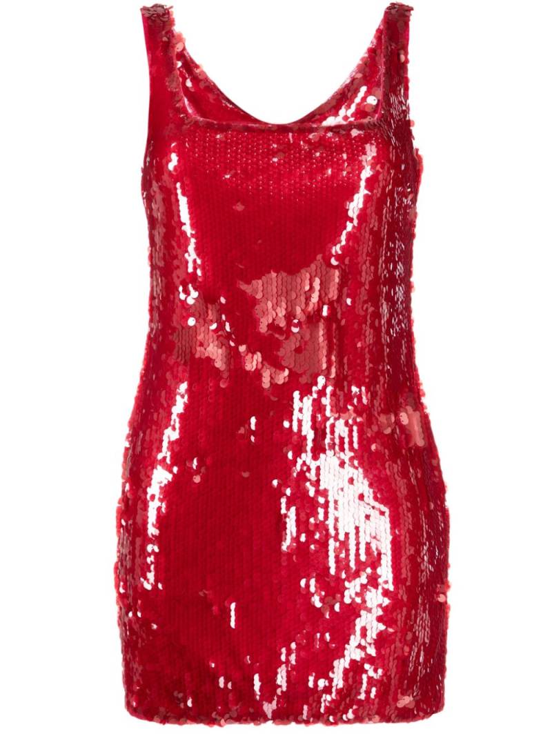 STAUD Eclipse sequined minidress - Red von STAUD