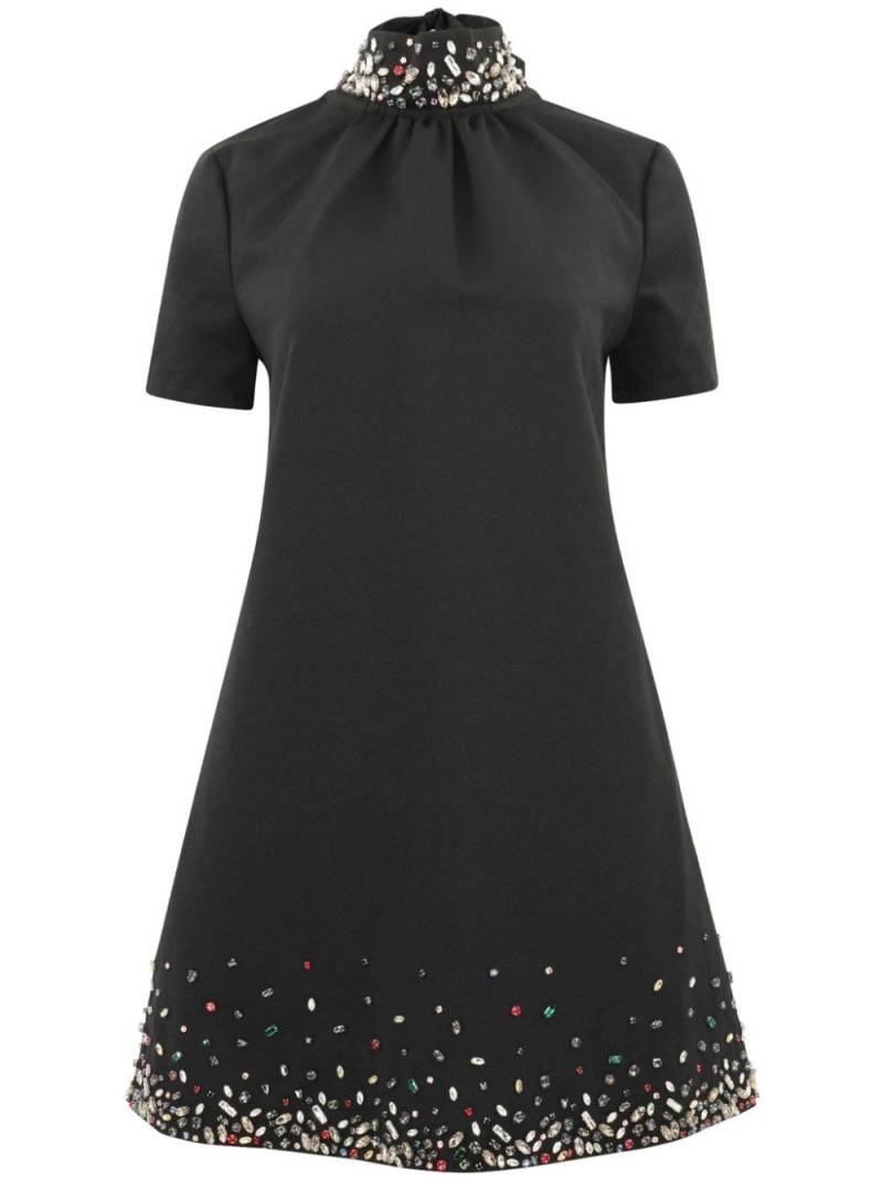 STAUD Ilana crystal-embellished mini dress - Black von STAUD