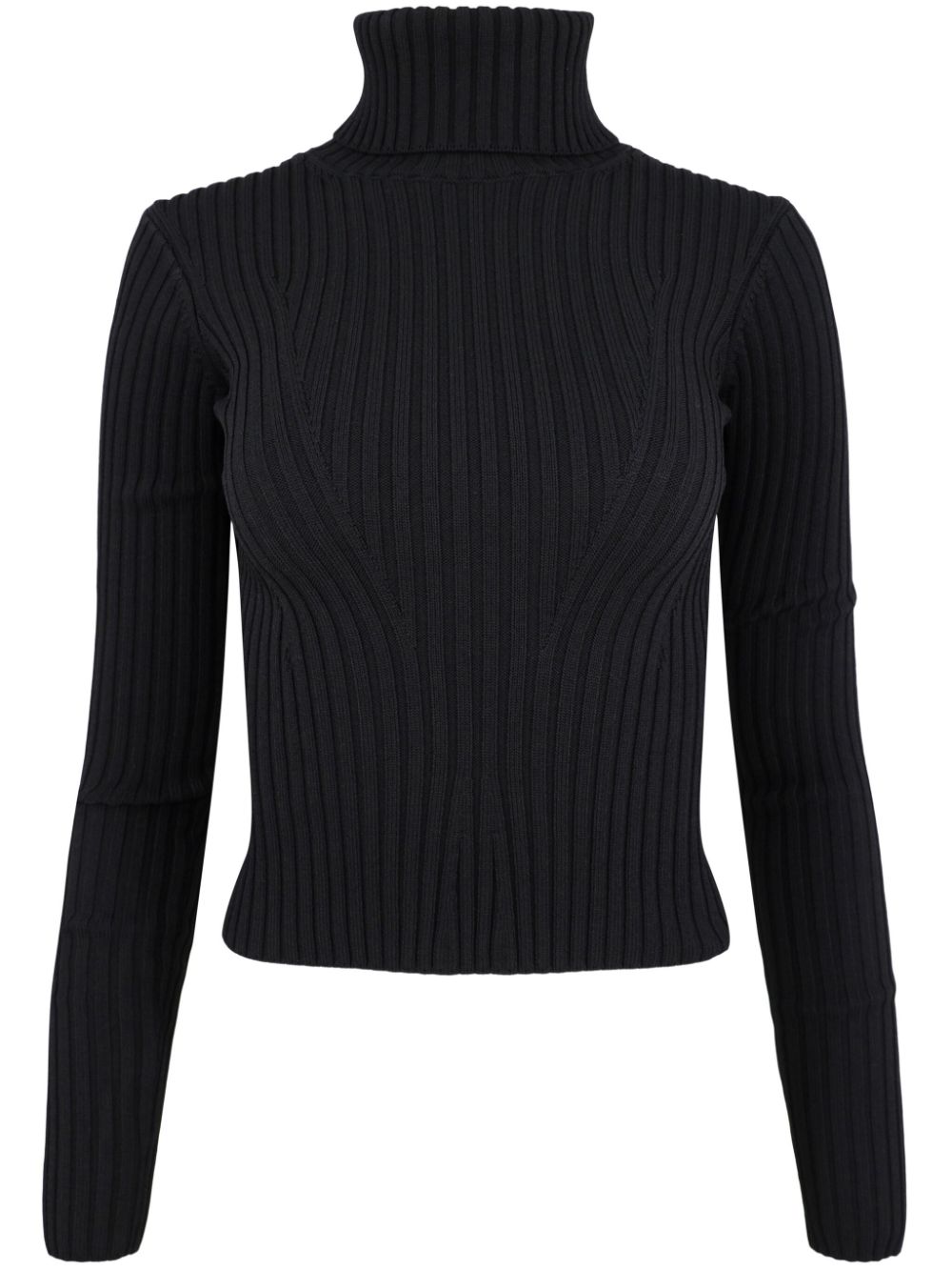 STAUD Jace ribbed-knit jumper - Black von STAUD