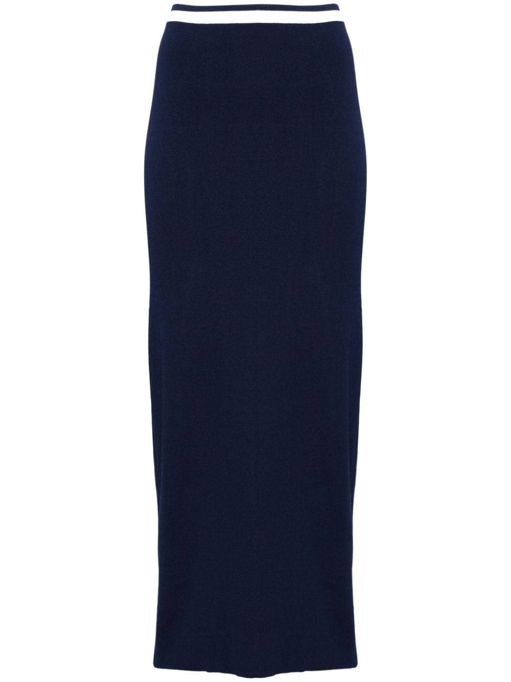 STAUD Karina midi skirt - Blue von STAUD