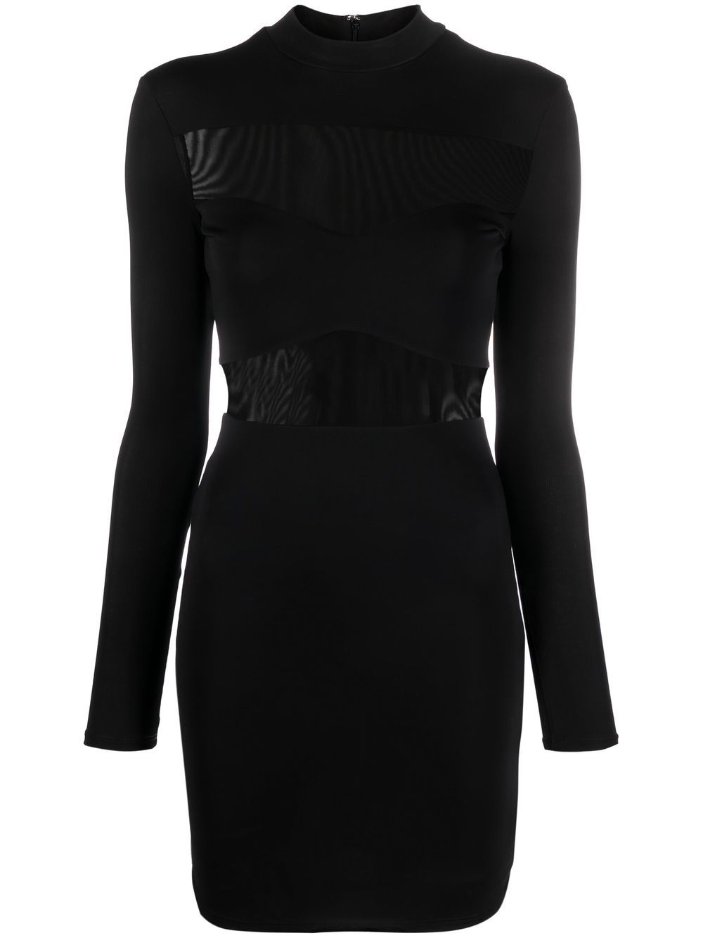 STAUD Mini Falcon long-sleeve dress - Black von STAUD