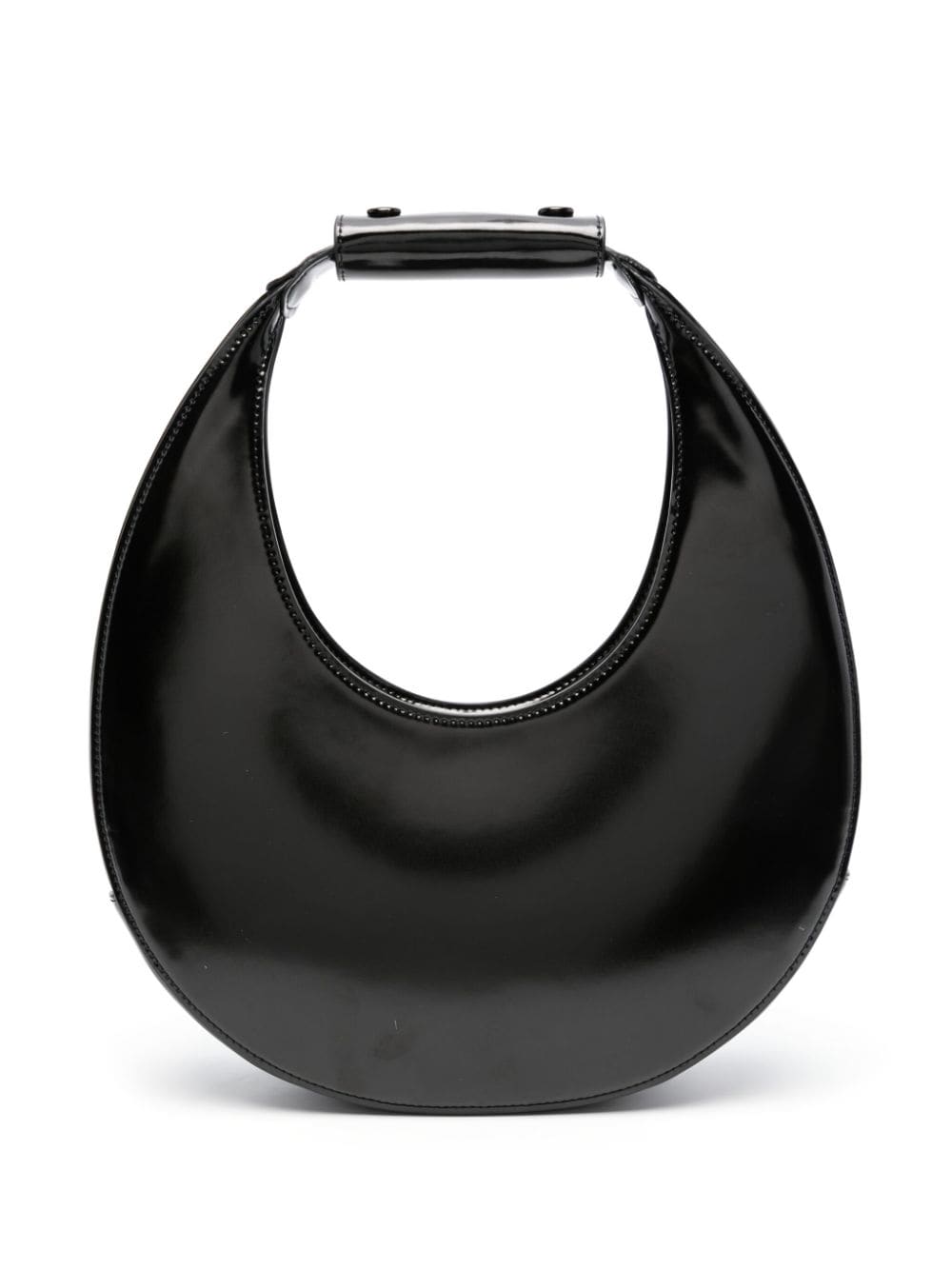 STAUD Moon leather shoulder bag - Black von STAUD