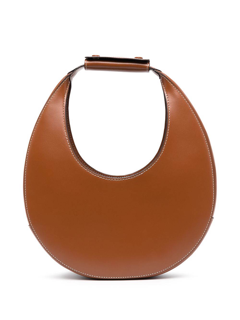 STAUD Moon leather shoulder bag - Brown von STAUD