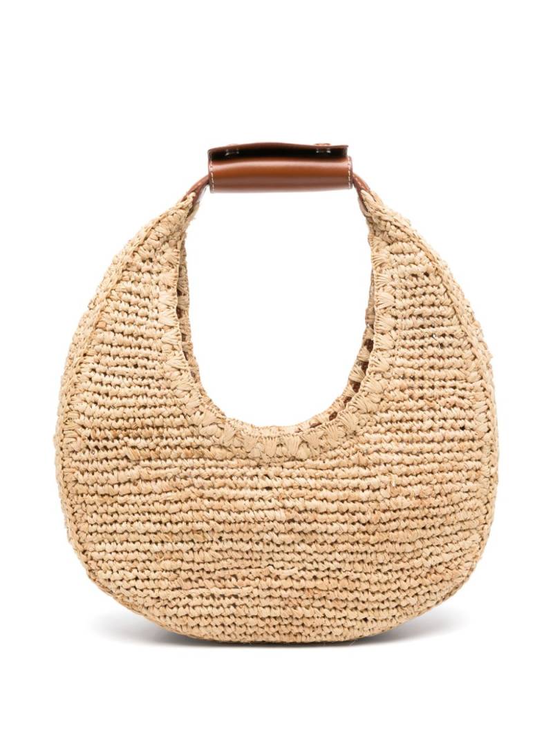 STAUD Moon raffia tote bag - Neutrals von STAUD