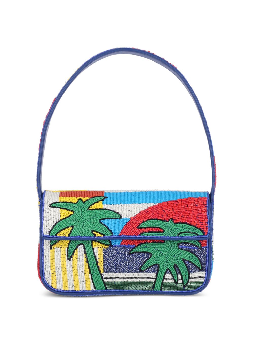 STAUD Tommy Palms shoulder bag - Blue von STAUD