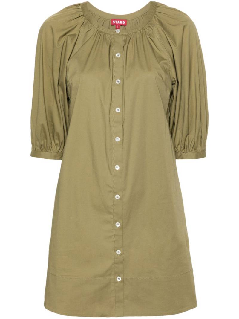 STAUD Vincent poplin minidress - Green von STAUD