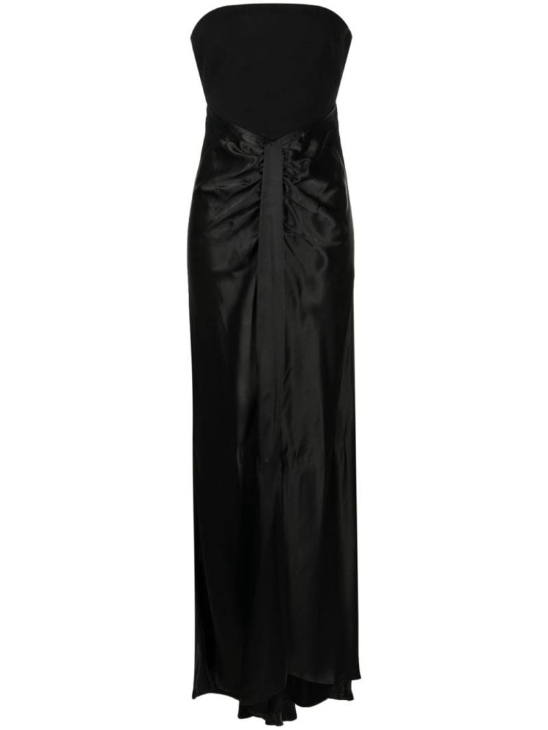 STAUD Wayfaring strapless dress - Black von STAUD