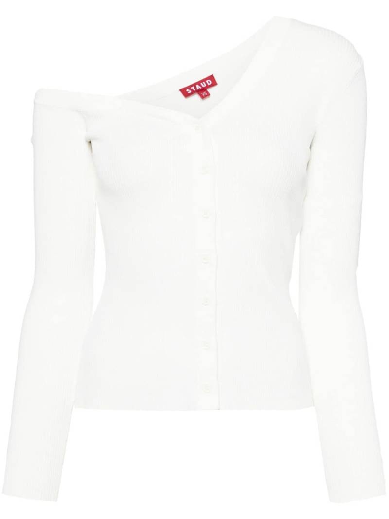 STAUD cargo cardigan - White von STAUD