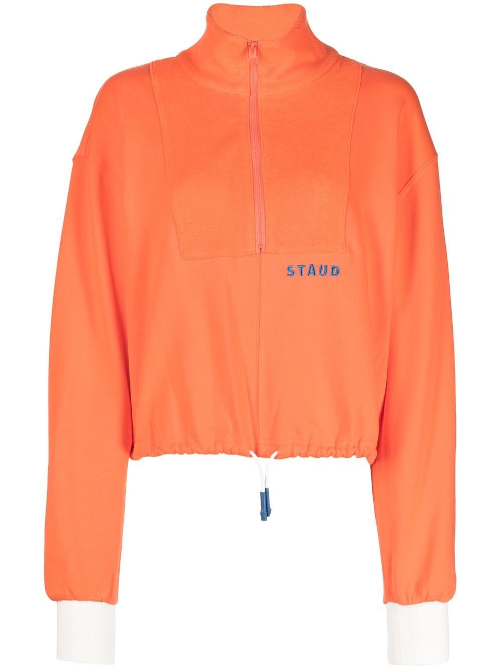 STAUD embroidered-logo sweatshirt - Orange von STAUD