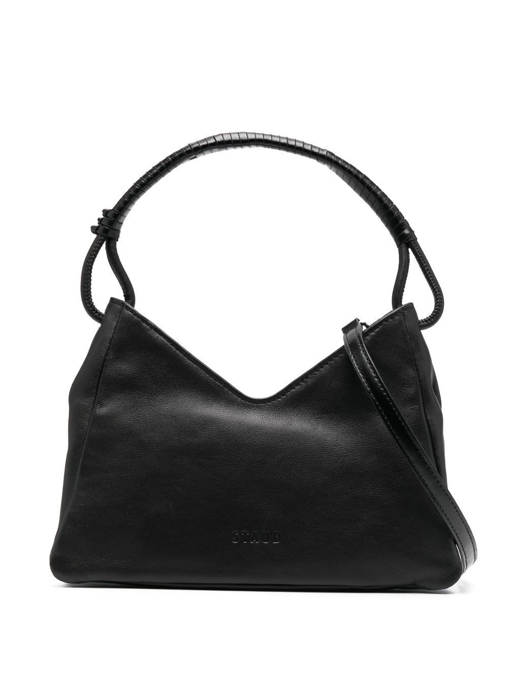 STAUD leather shoulder bag - Black von STAUD