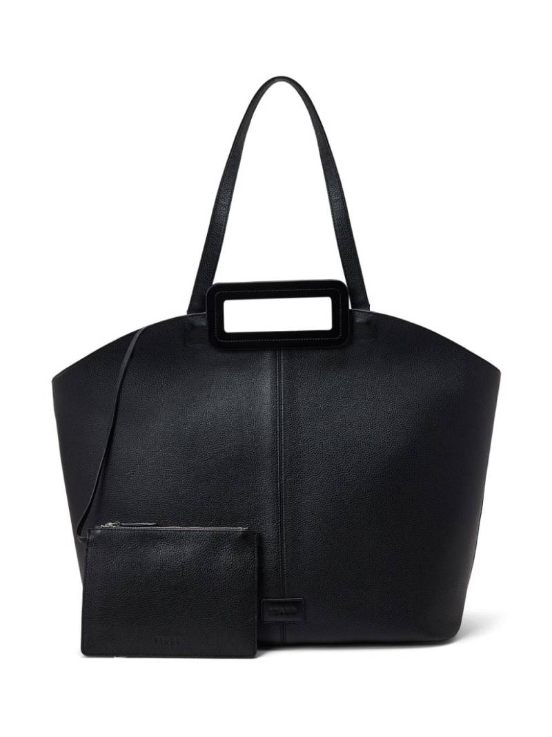 STAUD logo-appliqué tote bag - Black von STAUD