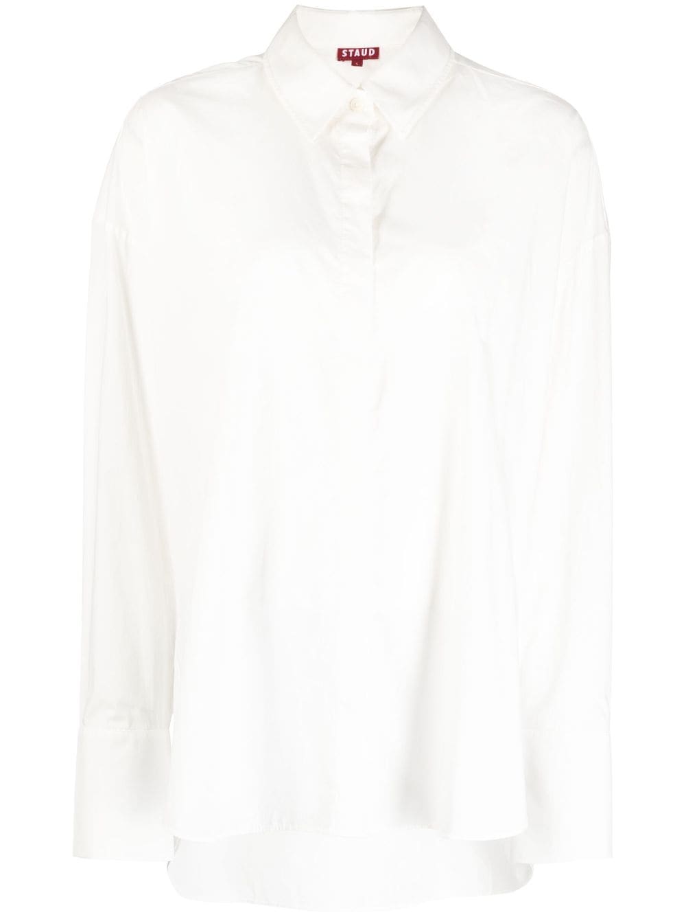 STAUD long-sleeve cotton shirt - White von STAUD