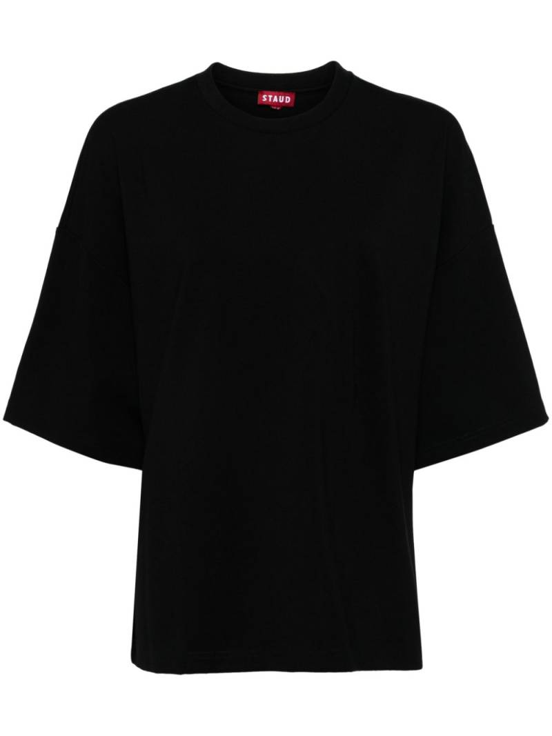 STAUD straight hem T-shirt - Black von STAUD