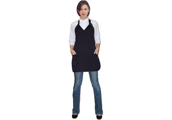 Färbeschürze Polyester Schwarz Damen Schwarz Leicht ONE SIZE von STEINHART