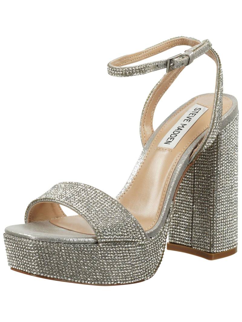 Sandalen Lessa-r Sm11002394 Damen Silber 41 von STEVE MADDEN