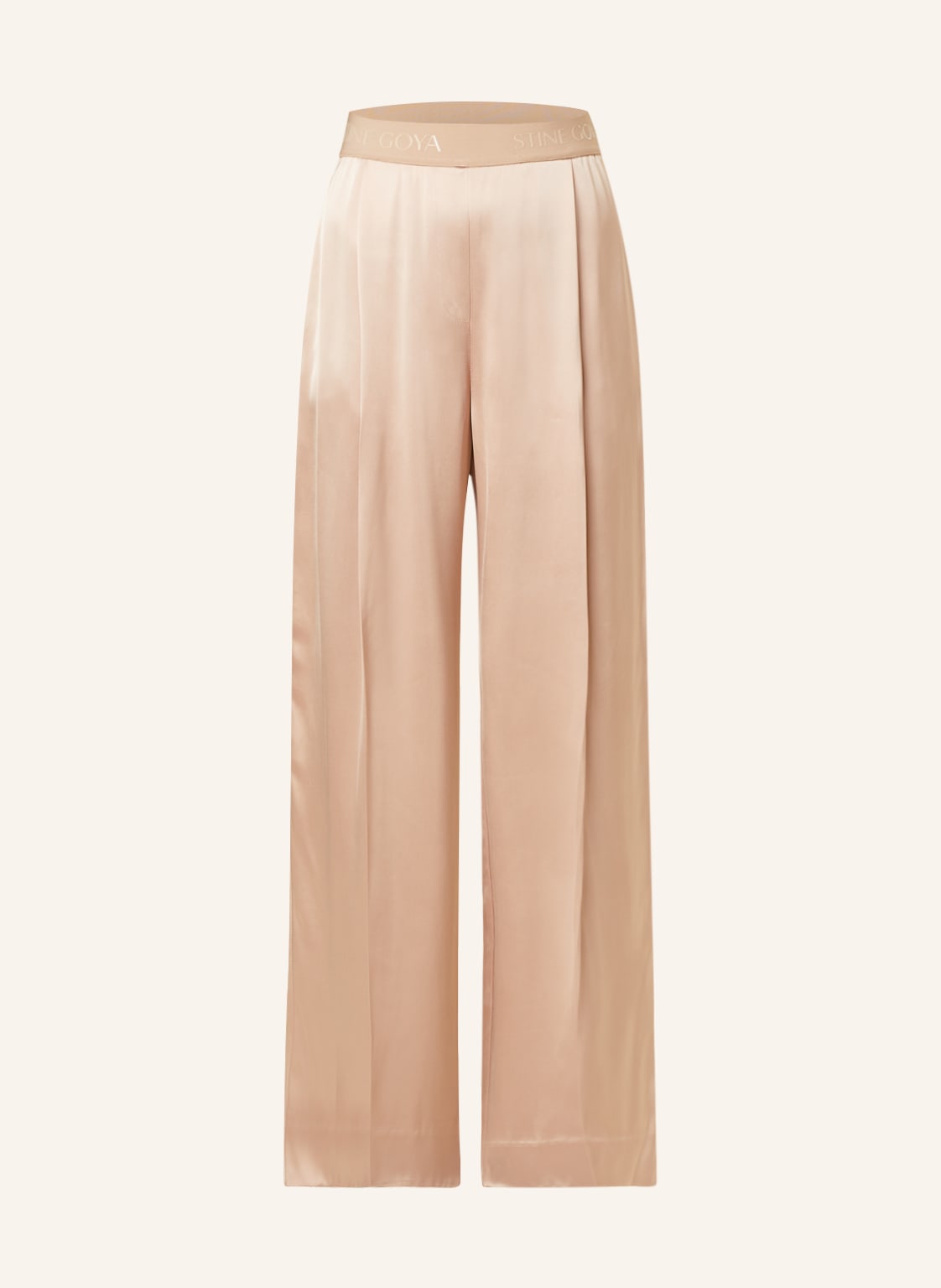 Stine Goya Marlenehose Chiara Aus Satin beige Stine Goya Marlenehose Chiara Aus Satin beige von STINE GOYA