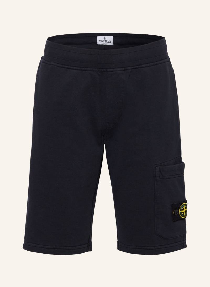 Stone Island Junior Cargo-Sweatshorts blau von STONE ISLAND JUNIOR