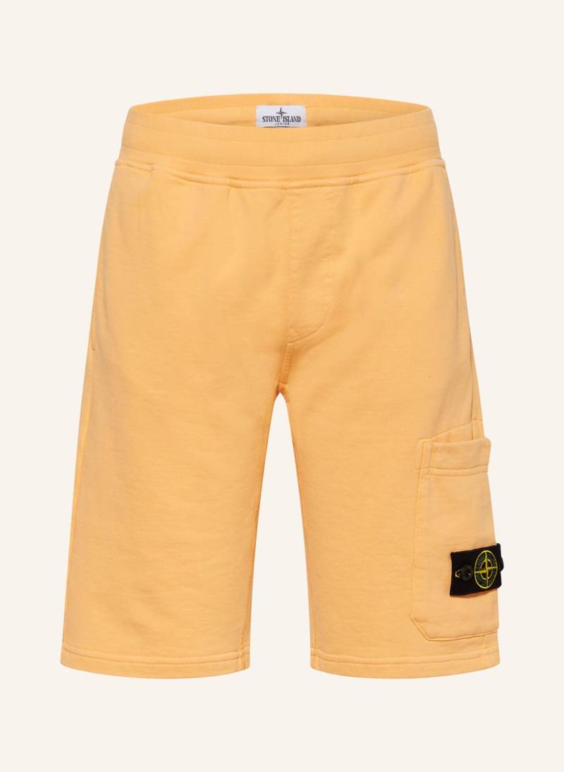 Stone Island Junior Cargo-Sweatshorts orange von STONE ISLAND JUNIOR