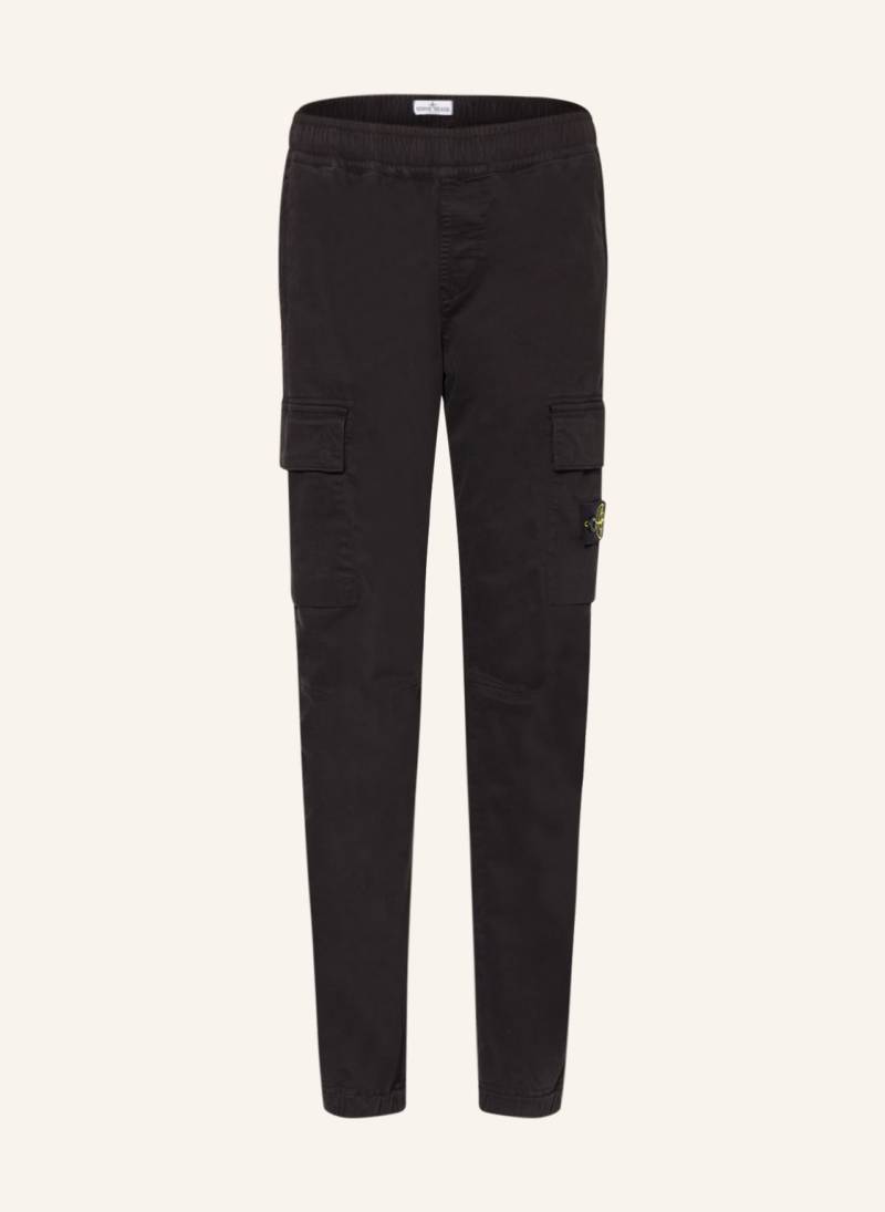 Stone Island Junior Cargohose schwarz von STONE ISLAND JUNIOR