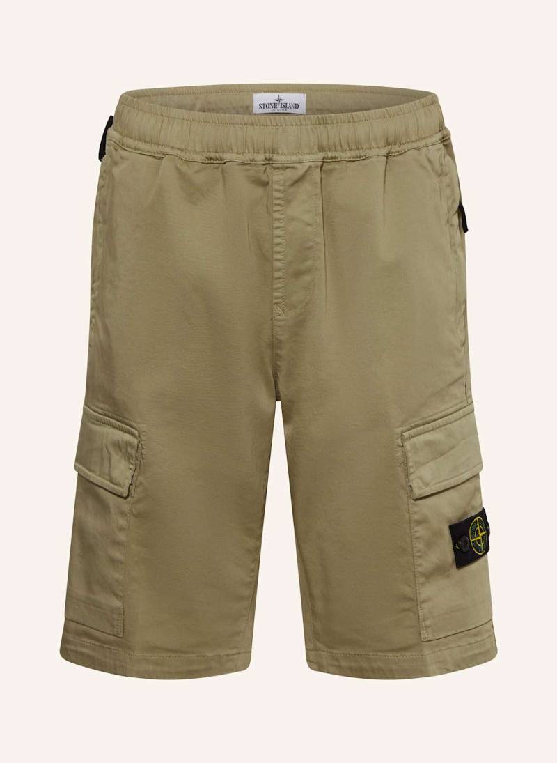 Stone Island Junior Cargoshorts beige von STONE ISLAND JUNIOR