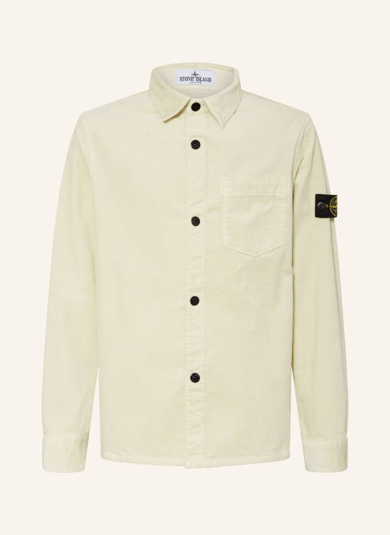 Stone Island Junior Cord-Overjacket weiss von STONE ISLAND JUNIOR