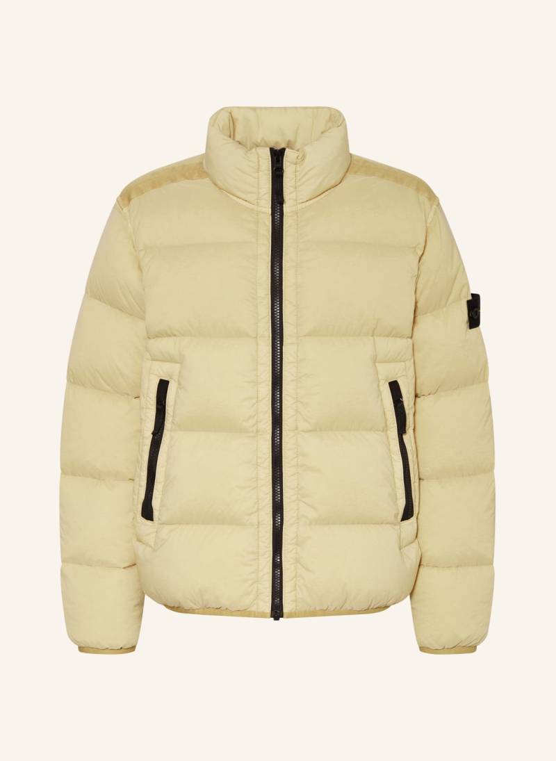 Stone Island Junior Daunenjacke beige von STONE ISLAND JUNIOR