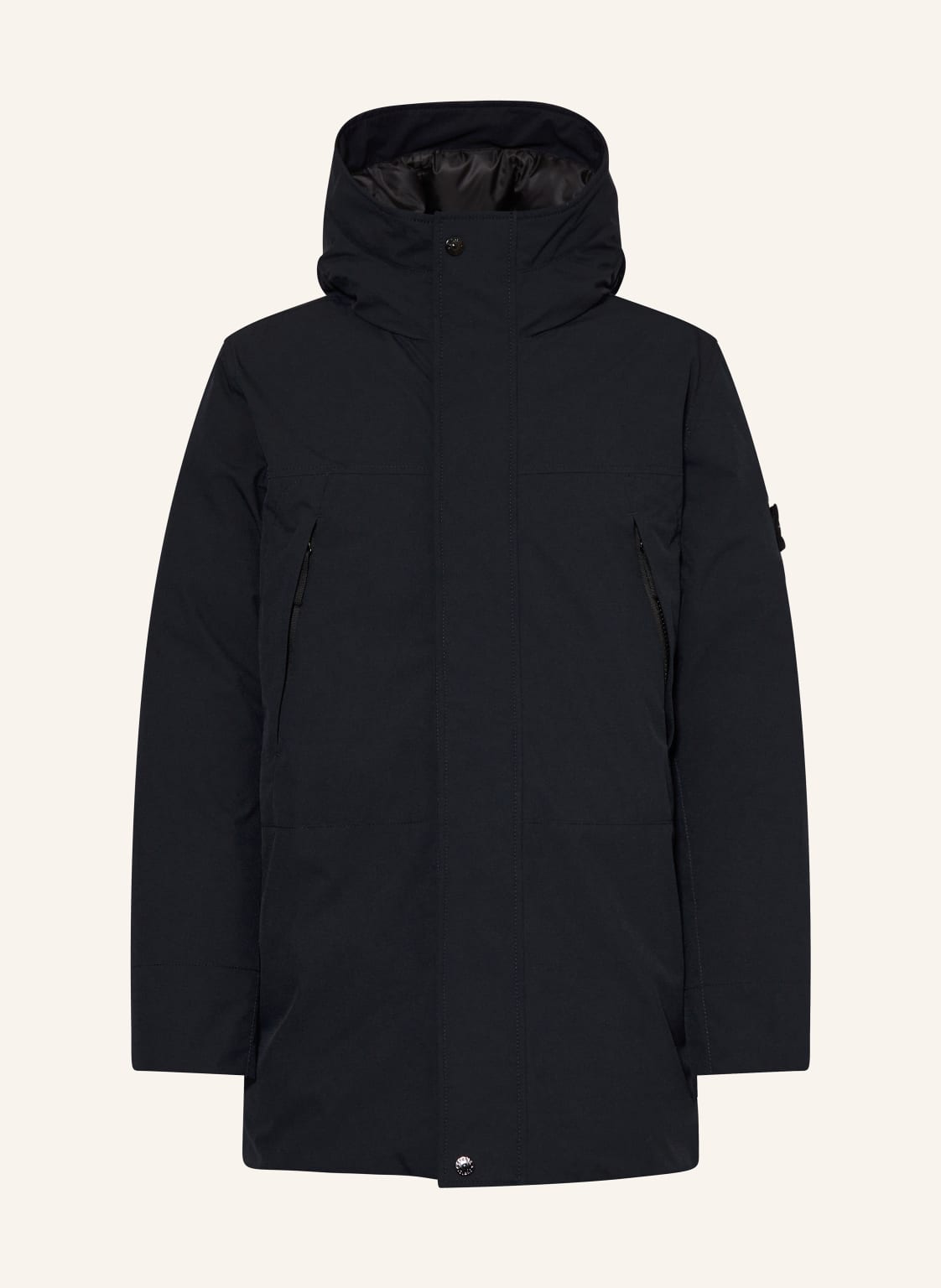 Stone Island Junior Daunenparka schwarz von STONE ISLAND JUNIOR