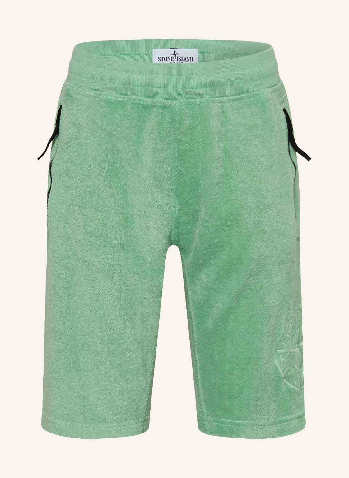 Stone Island Junior Frotteeshorts gruen Stone Island Junior Frotteeshorts gruen von STONE ISLAND JUNIOR