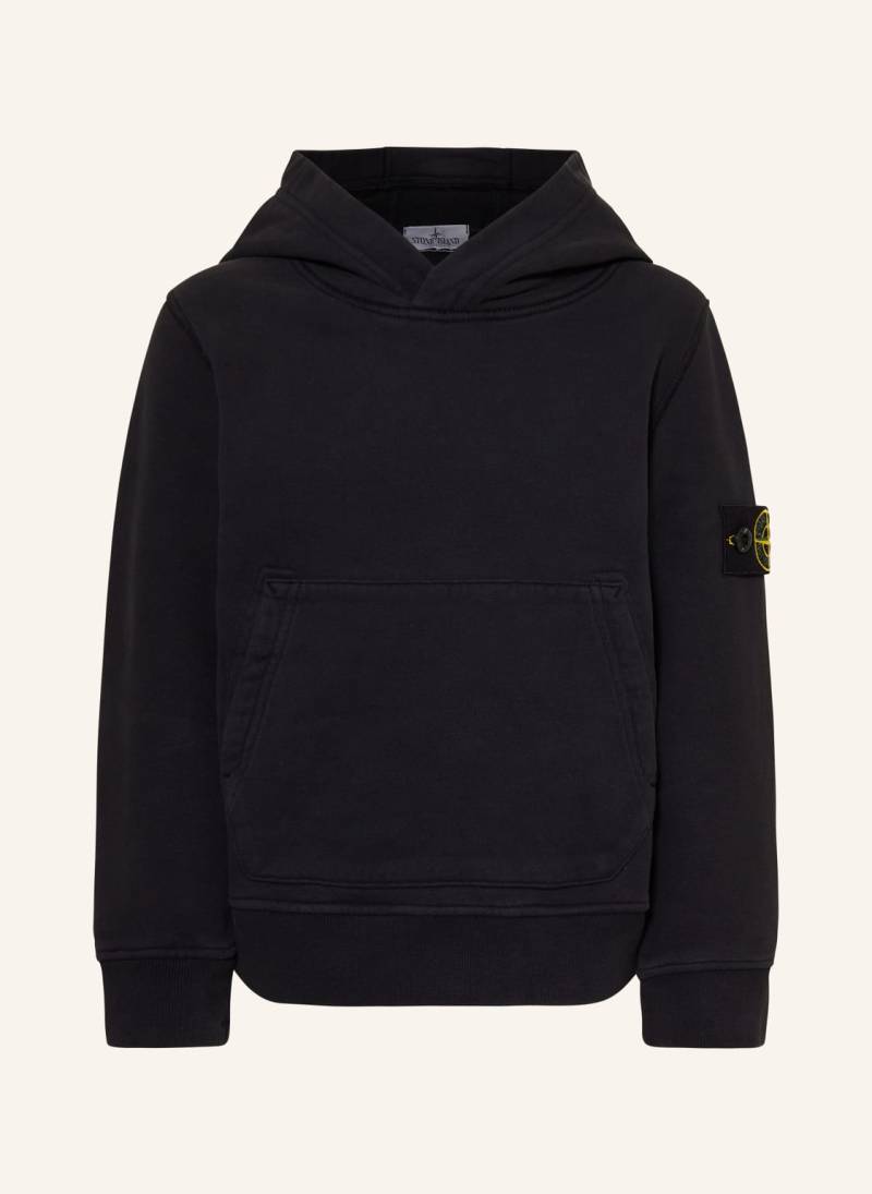 Stone Island Junior Hoodie schwarz von STONE ISLAND JUNIOR