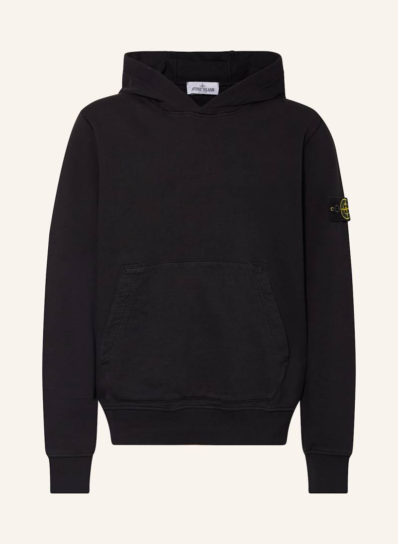 Stone Island Junior Hoodie schwarz von STONE ISLAND JUNIOR