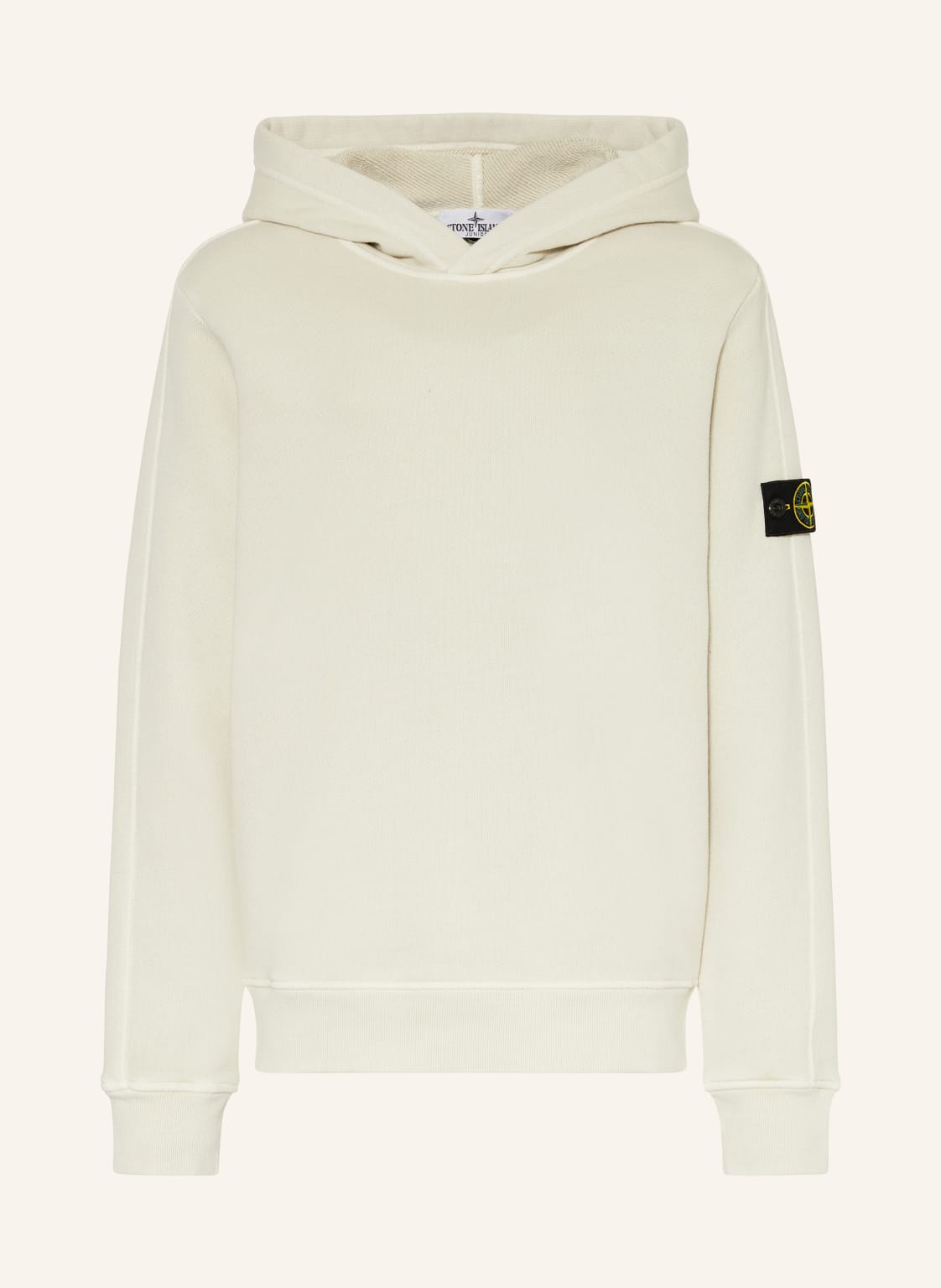 Stone Island Junior Hoodie weiss von STONE ISLAND JUNIOR