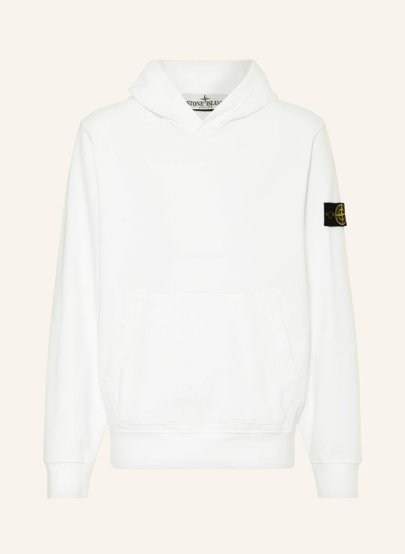 Stone Island Junior Hoodie weiss von STONE ISLAND JUNIOR