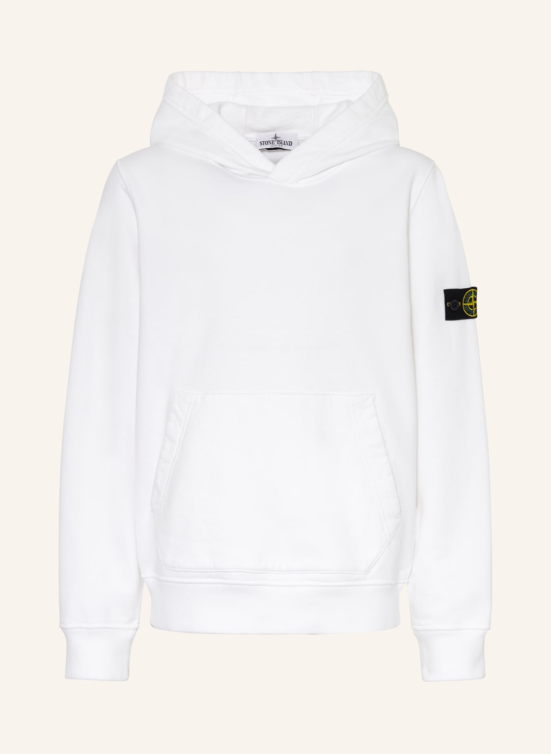 Stone Island Junior Hoodie weiss von STONE ISLAND JUNIOR