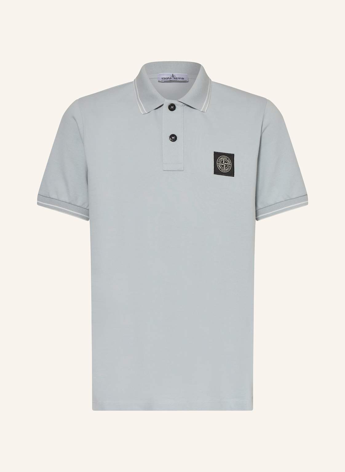 Stone Island Junior Piqué-Poloshirt blau von STONE ISLAND JUNIOR