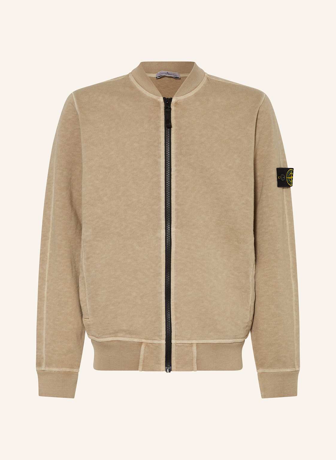 Stone Island Junior Sweatjacke beige von STONE ISLAND JUNIOR