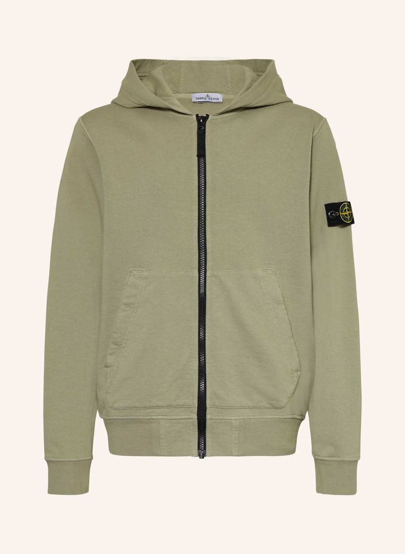 Stone Island Junior Sweatjacke gruen von STONE ISLAND JUNIOR