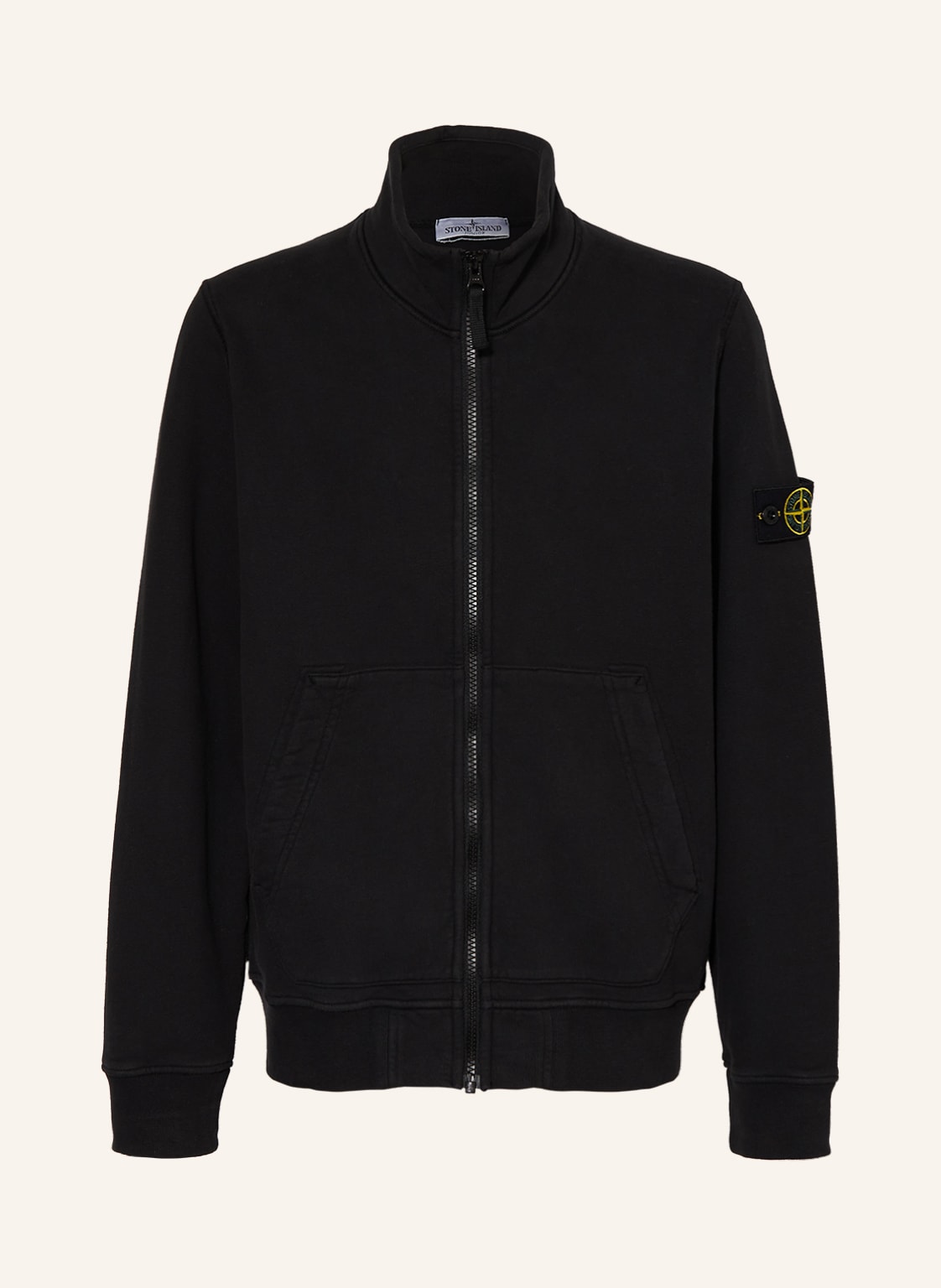 Stone Island Junior Sweatjacke schwarz von STONE ISLAND JUNIOR