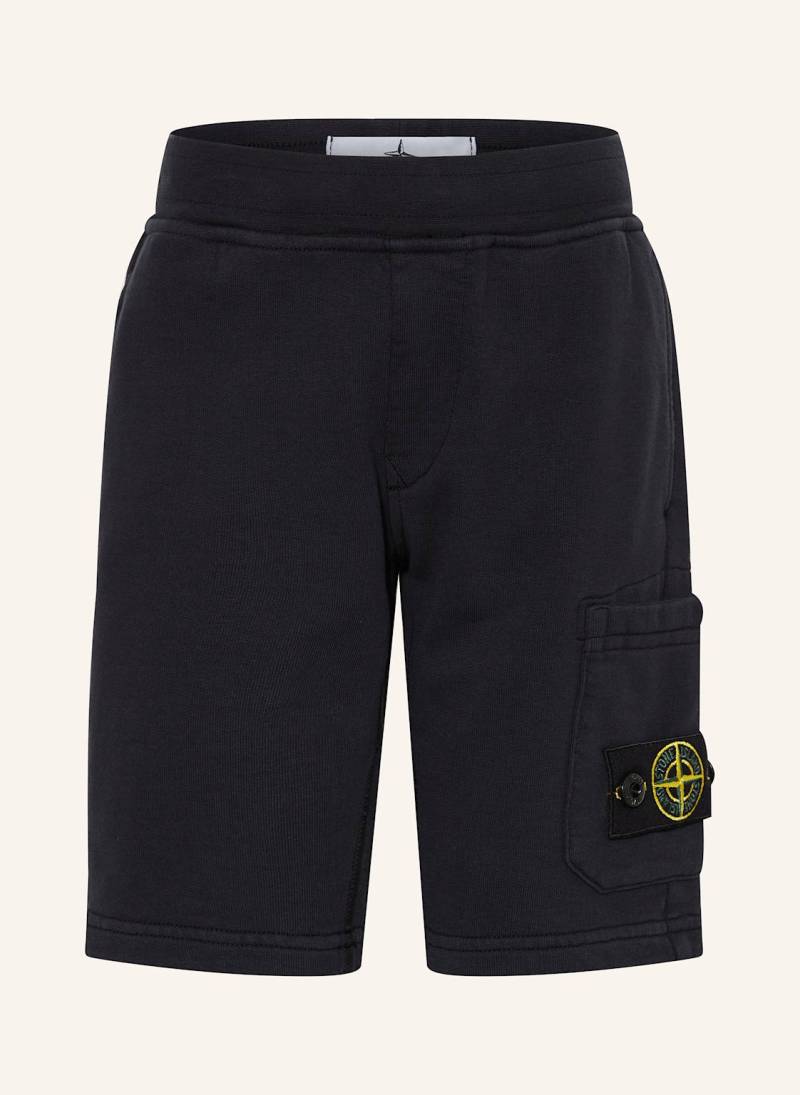 Stone Island Junior Sweatshorts blau von STONE ISLAND JUNIOR