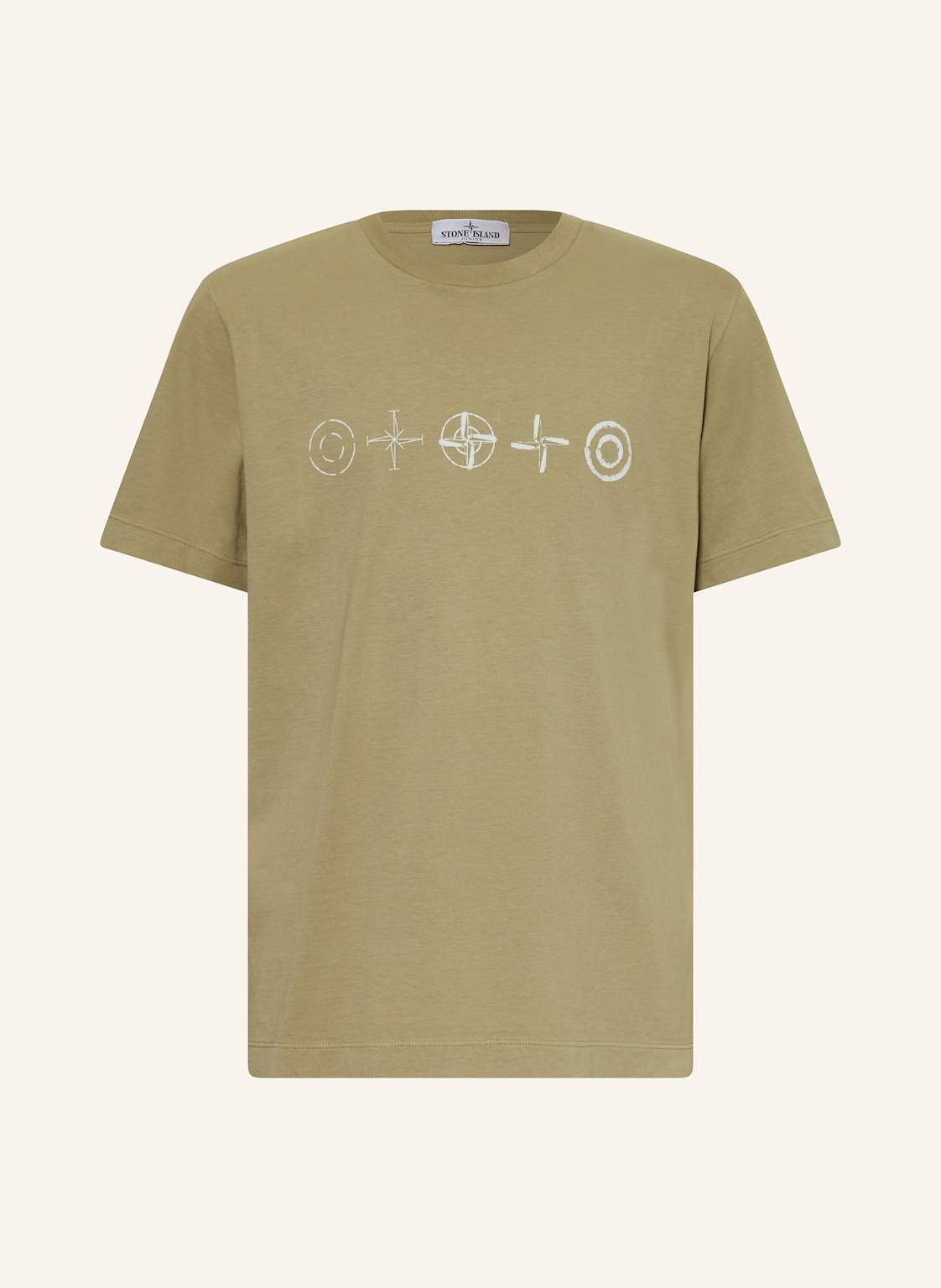 Stone Island Junior T-Shirt beige von STONE ISLAND JUNIOR