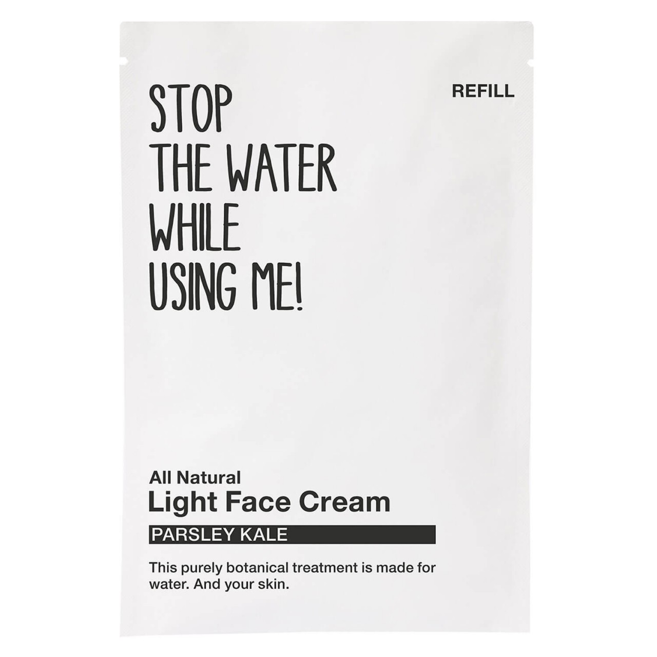 All Natural Face - Refill Light Face Cream Parsley Kale von STOP THE WATER WHILE USING ME!