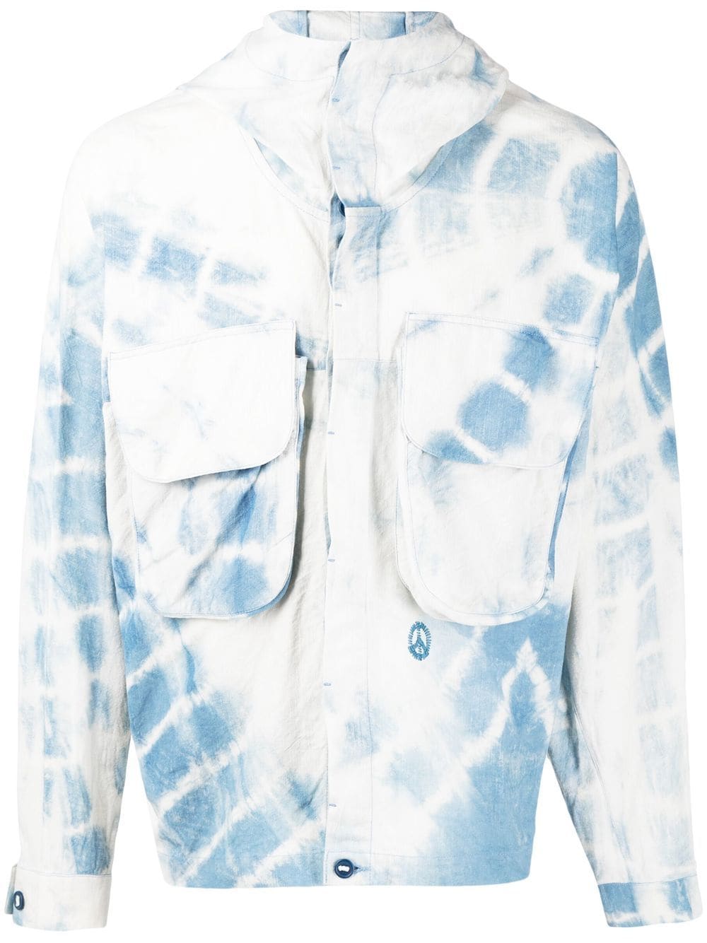 STORY mfg. Forager tie-dye hooded jacket - Blue von STORY mfg.