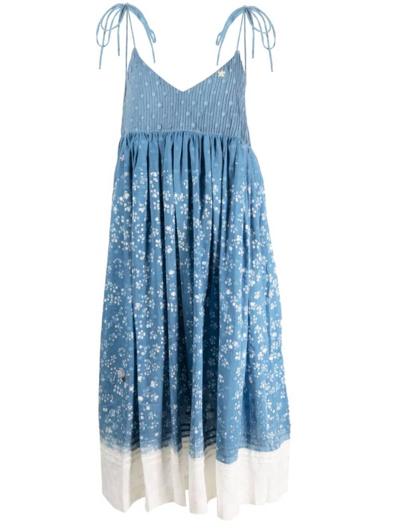 STORY mfg. Daisy A-line dress - Blue von STORY mfg.