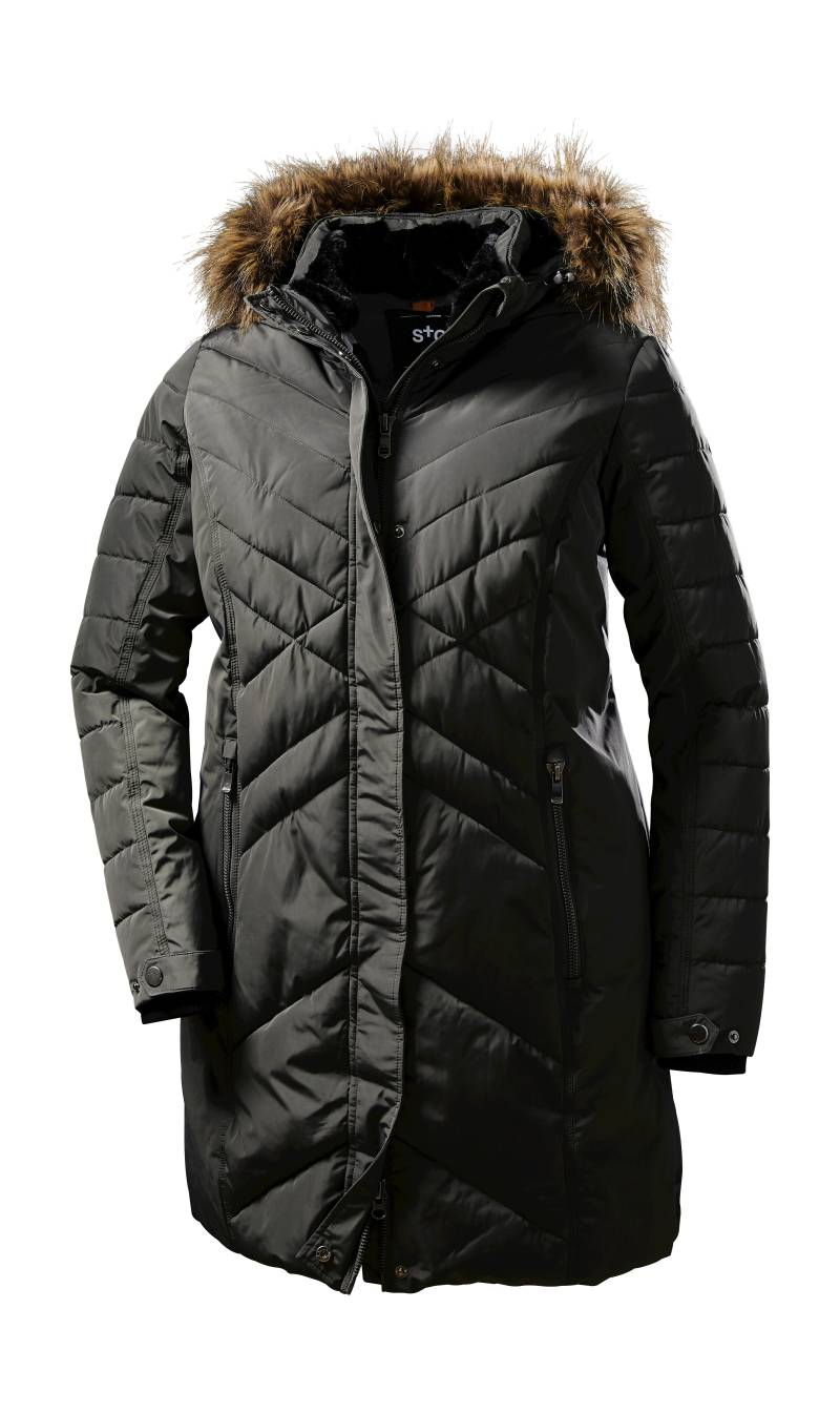 STOY Steppmantel »WMN Quilted PRK D«, STOY Parka: abnehmbare Kapuze, warm, atmungsaktiv, wasserabweisend von STOY