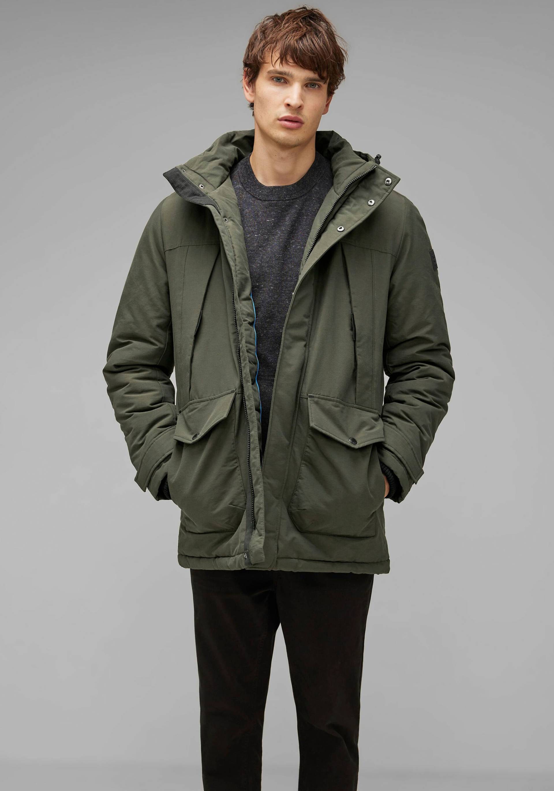 STREET ONE MEN Parka, mit Kapuze, in Unifarbe von STREET ONE MEN